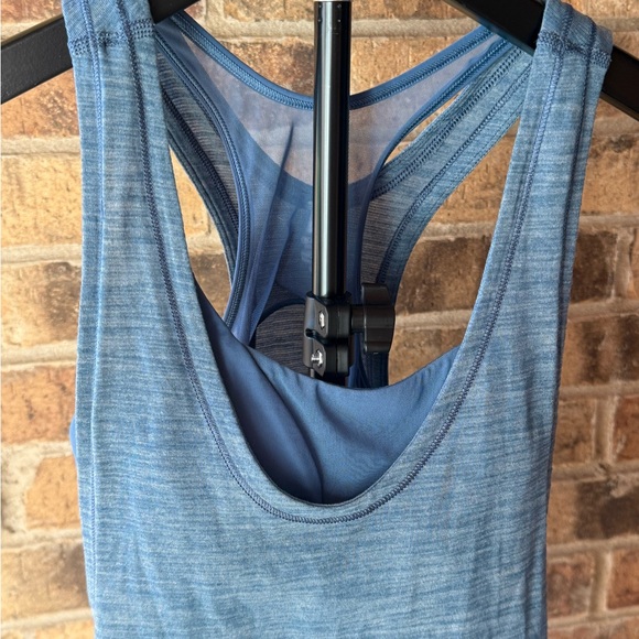 Blue lululemon tank w/ built in bra - Picture 3 of 7